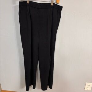St. John Collection Vtg Elegant Black Knit Pants - Sz 8 GUC